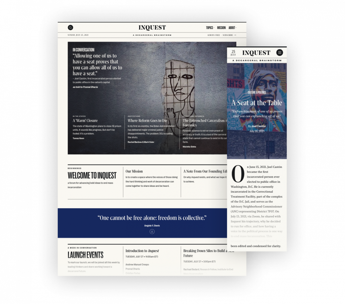 Announcing Inquest, a forum for advancing bold decarceral ideas ...